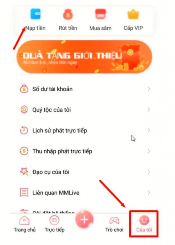 Giao Diện Rút Tiền Mmlive Giao diện rút tiền mmlive